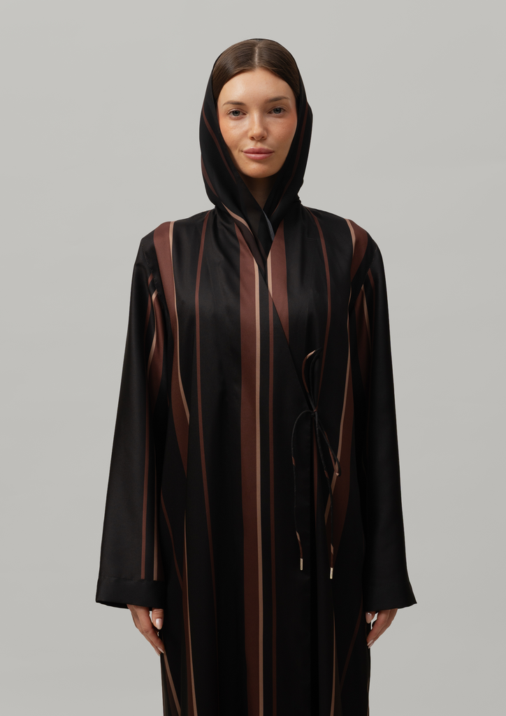 Striped Up Black - Brown